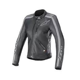 Alpinestars Stella Dyno Leather мотокуртка Black Grey Серый (размер: xs)