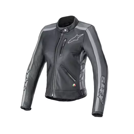 Alpinestars Stella Dyno Leather мотокуртка Black Grey Серый (размер: xs)