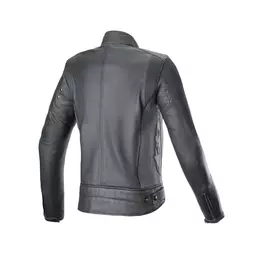 Alpinestars Stella Dyno Leather мотокуртка Black Grey Серый