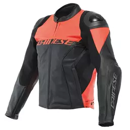 Dainese Racing 4 Perforated Leather мотокуртка Red Fluo Красный (размер: 48)