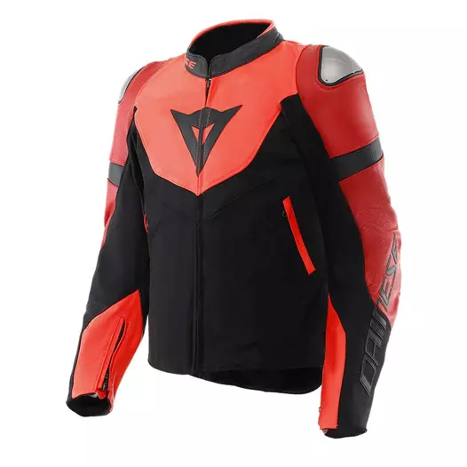 Dainese Iperattiva Leather мотокуртка Red Красный (размер: 48)