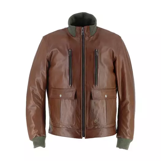 Helstons Downtown Leather мотокуртка Brown Коричневый (размер: l)
