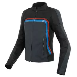 Dainese Lola 3 Leather мотокуртка Black Red Blue