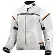 LS2 Textil Riva jacke Light Grey / High Vis Orange
