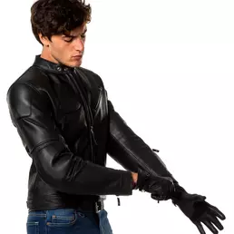 Spidi Roadrunner Leather мотокуртка Черный