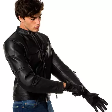 Spidi Roadrunner Leather мотокуртка Черный