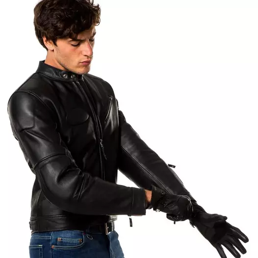 Spidi Roadrunner Leather мотокуртка Черный (размер: 56)