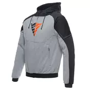Dainese Daemon-x Zip худи Grey Red Fluo Серый