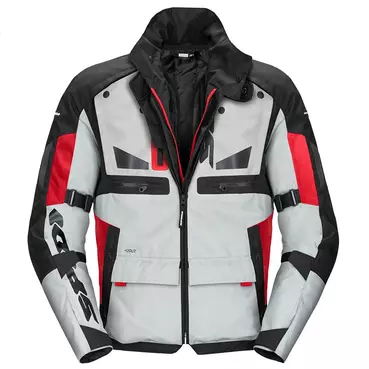 Spidi Crossmaster H2out мотокуртка Grey Red Красный