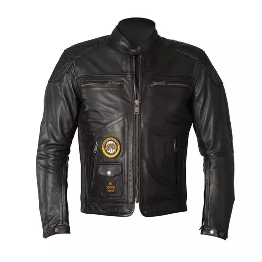 Helstons Tracker Leather мотокуртка Black Черный (размер: m)
