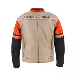 Helstons Indianapolis Air Leather мотокуртка Orange Оранжевый
