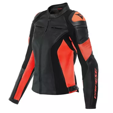 Dainese Racing 4 Lady Leather мотокуртка Red Fluo Красный