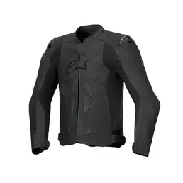 Alpinestars Dusk Airflow Leather мотокуртка Black Черный