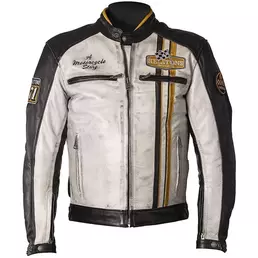 Helstons Leather мотокуртка Indy Rag White Black Белый