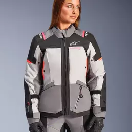 Alpinestars Stella Andes V4 Drystar мотокуртка Coral Серый