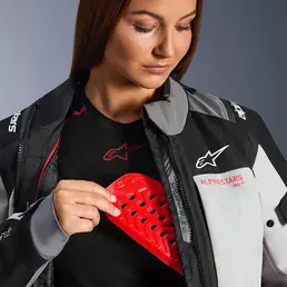 Alpinestars Stella Andes V4 Drystar мотокуртка Coral Серый