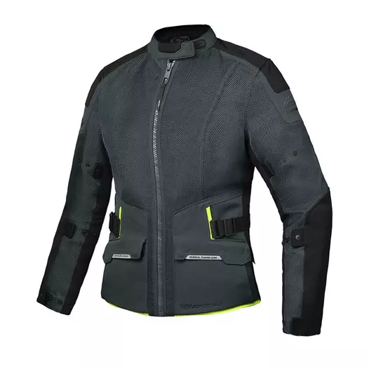 Ixon M-njord Lady мотокуртка Green Black Yellow Зеленый