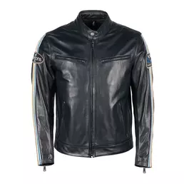 Helstons Race Rag Leather мотокуртка Blue Синий