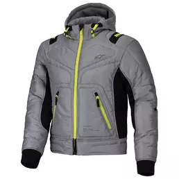 ALPINESTARS Mohobbs WP Kapuzenjacke Lunar Grey / Lime Punch (размер: s)