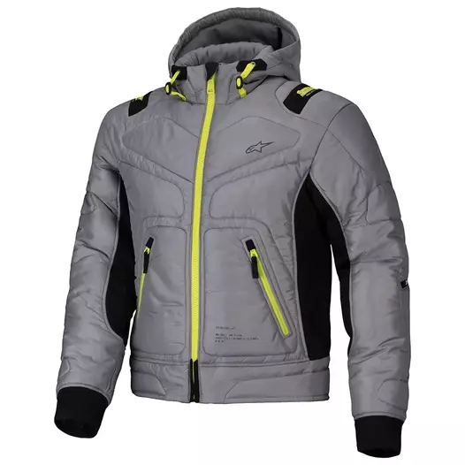 ALPINESTARS Mohobbs WP Kapuzenjacke Lunar Grey / Lime Punch (размер: s)