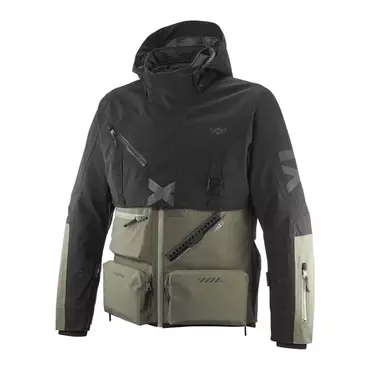 Ixon Etna мотокуртка Kaki Black Зеленый