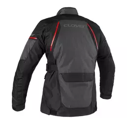 Clover Storm 4 Wp Lady мотокуртка Dark Grey Red Красный