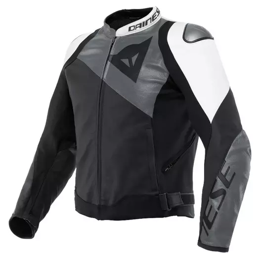 Dainese Sportiva Leather мотокуртка Anthracite White Серый (размер: 48)