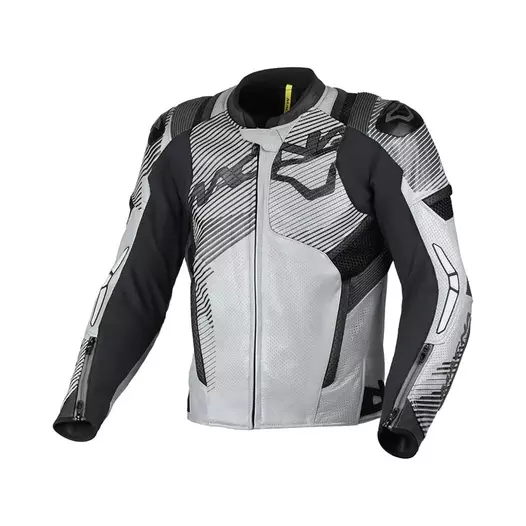 Macna Ignite Leather мотокуртка Grey Black Orange Серый (размер: 48)