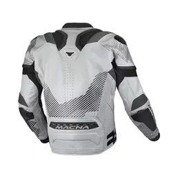 Macna Ignite Leather мотокуртка Grey Black Orange Серый