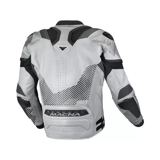 Macna Ignite Leather мотокуртка Grey Black Orange Серый