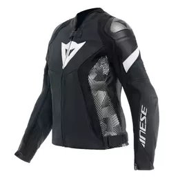 Dainese Avro 5 Wmn Leather мотокуртка Black White Черный