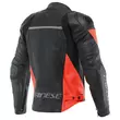 Dainese Racing 4 Leather мотокуртка Black Red Fluo Красный