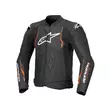 Alpinestars Dusk Airflow Leather мотокуртка Red Черный (размер: 48)