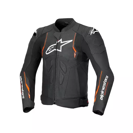Alpinestars Dusk Airflow Leather мотокуртка Red Черный (размер: 48)