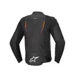 Alpinestars Dusk Airflow Leather мотокуртка Red Черный