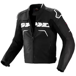 Spidi Evorider Leather мотокуртка Black White Черный