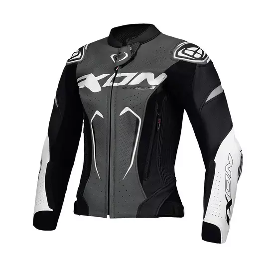 Ixon Vortex 3 Lady Leather мотокуртка Black Anthracite Черный
