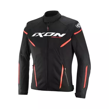 Ixon Striker 2 Air Wp мотокуртка Black White Red Красный