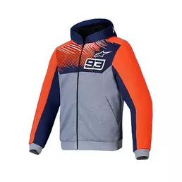 Alpinestars Mm93 Chrome V2 Sport худи Red Fluo Серый