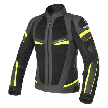 Clover Rainjet 2 Wp Lady мотокуртка Dark Grey Yellow Серый