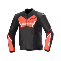 Alpinestars Faster V3 Airflow Leather мотокуртка Red Красный (размер: 48)