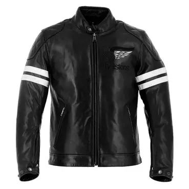 Helstons Jake Speed Buffalo Leather мотокуртка Black Черный