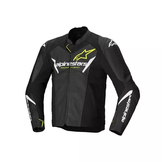 Alpinestars Faster V3 Airflow Leather мотокуртка Yellow Желтый (размер: 48)