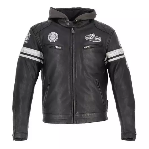Helstons Riposte Buffalo Leather мотокуртка Black Черный (размер: s)