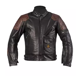 Helstons Chuck Leather мотокуртка Black Camel Черный (размер: s)