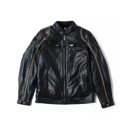 Helstons Modelo Leather мотокуртка Black Beige Черный
