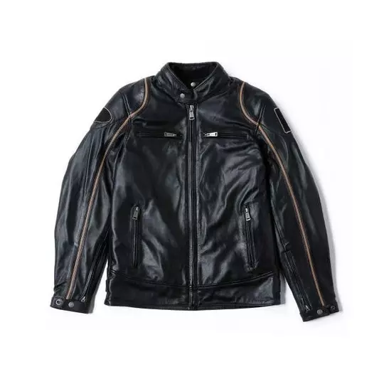 Helstons Modelo Leather мотокуртка Black Beige Черный (размер: xl)