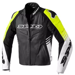 Spidi Track Warrior Leather мотокуртка Black Yellow Желтый