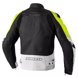 Spidi Track Warrior Leather мотокуртка Black Yellow Желтый