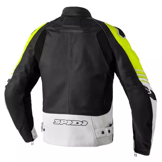 Spidi Track Warrior Leather мотокуртка Black Yellow Желтый